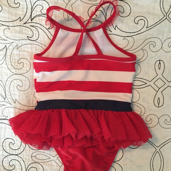 Cat & Jack, Striped Tutu Skirt Swimsuit - Picture 3 of 6